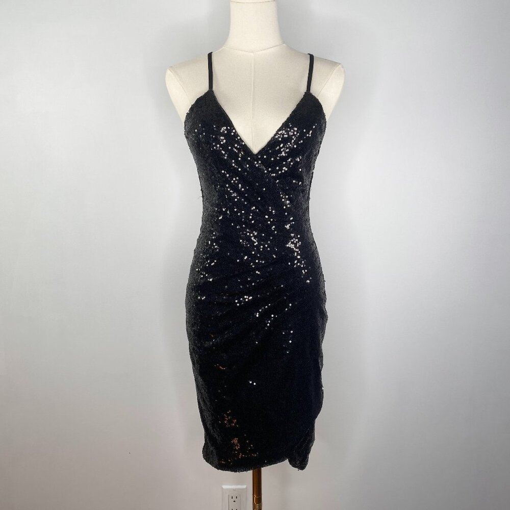 NEW W/ TAGS - Sequin Black Dress
